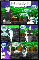  annoyed anthro black_bottomwear black_clothing black_footwear black_hair black_pants black_sclera black_shirt black_shoes black_topwear blue_hooves blue_mane blue_tail bodily_fluids bottomwear clothing craftycorn equid equine eyelashes female flirting footwear fur hair hi_res holding_arm hoof_hands hooves horn horse_tail human imagination jewelry lance_(the_succubus_hunt) long_tail lyonley male mammal mane mia_(the_succubus_hunt) mob_entertainment multicolored_jewelry multicolored_necklace muscular_legs mythological_creature mythological_equine mythology necklace pants poppy_playtime pupils rainbow_jewelry rainbow_necklace rainbow_symbol shirt short_stack smiling_critters squiggly_lines sweat sweatdrop tail tail_coil tail_hug tempting_fate the_succubus_hunt thought_bubble toony topwear twirling unguligrade unicorn whispering whispering_in_ear white_body white_fur white_pupils 