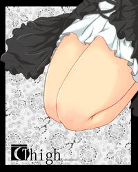  close-up commentary_request female hijiri_byakuren kneeling photoshop_(medium) solo thighs touhou yuuma_(noel) 