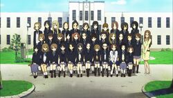  6+girls akiyama_mio anime_screenshot annotated black_eyes black_hair brown_eyes brown_hair chikada_haruko endou_michiko everyone extra hirasawa_yui iida_keiko k-on! kinoshita_shizuka kotobuki_tsumugi long_hair manabe_nodoka multiple_girls nakajima_nobuyo nojima_chika oota_ushio pantyhose saeki_mika sakuragaoka_high_school_uniform satou_akane school_uniform short_hair side_ponytail skirt sunahara_yoshimi tachibana_himeko tainaka_ritsu takahashi_fuuko taki_eri twintails wakaouji_ichigo yamanaka_sawako 