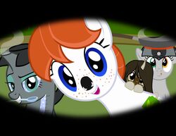  2018 absurd_res animate_inanimate appliance awake badumsquish blue_eyes brown_eyes cutlery equid equine female feral first_person_view freckles ginger-bread_(oc) group hair hasbro heterochromia hi_res horse hot_plate kettle kitchen_appliance kitchen_utensils mammal my_little_pony orange_hair ponification pony spoon tea_bag teeth toaster tools 