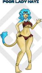  alpha_channel anklet anthro blue_body blue_fur bracelet breasts clothed clothing diamond_grenadier female frilly frilly_clothing fur gem gemstones generation_5_pokemon gold_(metal) gold_jewelry haplorhine jewelry mammal medium_breasts monkey neck_floof nintendo pokemon pokemon_(species) primate red_eyes simipour skimpy solo two_piece_swimsuit 