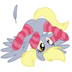 1:1 alpha_channel blonde_hair clothing derpy_hooves equid equine feathered_wings feathers female feral footwear friendship_is_magic grey_body grey_feathers hair hasbro hi_res junglepony legwear looking_through looking_through_legs mammal my_little_pony mythological_creature mythological_equine mythology pegasus quadruped simple_background socks solo spread_legs spreading stockings tail transparent_background upside-down wings yellow_eyes