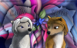 16:10 2011 alpha_and_omega anthro brown_eyes canid canine canis duo female hi_res kate_(alpha_and_omega) lil_humphrey lilly_(alpha_and_omega) mammal purple_eyes wolf