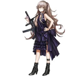  ankle_boots black_footwear boots breasts brown_hair dress female full_body girls&#039;_frontline grey_nails gun h&amp;k_ump hair_between_eyes hair_ornament heckler_&amp;_koch high_heel_boots high_heels holding holding_gun holding_weapon infukun long_hair looking_at_viewer machine_gun military nail_polish official_alternate_costume official_art one_side_up purple_dress purple_nails scar scar_across_eye scar_on_face sleeveless sleeveless_dress small_breasts smile solo standing submachine_gun thigh_strap transparent_background ump45_(diamond_flower)_(girls&#039;_frontline) ump45_(girls&#039;_frontline) weapon yellow_eyes 