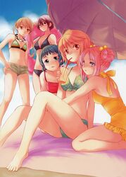  bikini janpuu kamiizumi_yasuna kashimashi katsura_yukimaru kurusu_tomari mari_ayuki osaragi_hazumu swimsuits 