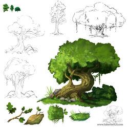  1:1 concept_art game_dev illustration nature nature_study not_furry plant saberlinsla text tree url 