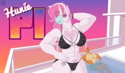  absurd_res anthro big_breasts bikini bikini_bottom bikini_top breasts cleavage clothed clothing comet_gold_(unibro_pi) cyprinid cypriniform digital_media_(artwork) duo equid equine eyewear female fish fur goldfish grand_theft_auto grand_theft_auto_vi hair hi_res horn huniepi loading_screen male mammal marine muscular muscular_female mythological_creature mythological_equine mythology orange_body pink_hair rockstar_games simple_background smile solo_focus sunglasses swimwear topwear unibro_pi unicorn unicorn_horn white_body white_fur 