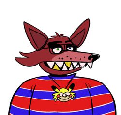 animatronic anthro canid canine chris_chan cosplay crossover five_nights_at_freddy&#039;s fox foxy_(fnaf) machine male mammal phillip-banks pirate robot scottgames solo sonichu_(character) sonichu_(series) sonichu_medallion what_has_science_done