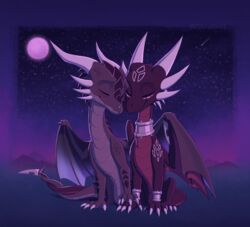  activision blush coiled_tails cynder dragon duo female feral hi_res laser-fire love male male/female mythological_creature mythological_scalie mythology nuzzling romantic romantic_couple scalie sitting spyro_the_dragon tail tail_coil using_wings wing_hug wings xero_(captainscales) 