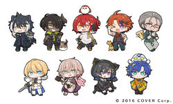  &gt;:) 6+boys :d ;) acoustic_guitar ahoge animal_ears animal_hood animal_on_arm animal_on_head animal_on_shoulder aqua_eyes aragami_oga arm_up arurandeisu astel_leda beard belt belt_pouch bird bird_on_head black_choker black_coat black_footwear black_gloves black_hair black_jacket black_pants black_shirt black_vest blonde_hair blue_eyes blue_hair blue_necktie bodysuit bodysuit_under_clothes boots bracelet brown_footwear brown_pants buttons cat_hood chibi choker chungami coat collar collared_jacket collared_shirt copyright_notice creature creature_on_head dark-skinned_male dark_skin diamond_button double-breasted earrings everyone eyepatch facial_hair feline ferret flower food full_body fur-trimmed_coat fur_trim glasses gloves gold_trim gradient_pants green_eyes green_footwear green_jacket green_necktie grey_hair grey_pants grey_shirt grin guitar hair_between_eyes hair_flower hair_ornament hair_slicked_back hair_strand hairclip half_updo hanasaki_miyabi hand_on_own_chin hand_on_own_hip hand_up hiyamaru holding holding_instrument holding_sword holding_weapon holostars hood hooded_jacket horns instrument jackal_boy jackal_ears jackal_tail jacket jewelry kageyama_shien kanade_izuru kishido_temma kyomu_suzume layered_sleeves legs_apart long_sleeves looking_at_viewer male_focus medium_hair mole mole_under_eye multicolored_hair multiple_boys neck_ribbon necklace necktie nejikirio nekoyama_shien no_bangs o-ring o-ring_choker official_alternate_hairstyle official_art on_head one_eye_closed open_clothes open_jacket open_mouth orange_hair orange_jacket oxfords padded_jacket pants parted_bangs partially_fingerless_gloves pendant pendant_choker pink_hair pizza pizza-kun_(arurandeisu) pleated_shirt pointing pointing_at_self poruneu pouch purple_eyes purple_shirt red-framed_eyewear red_hair red_ribbon ribbon rikka_(holostars) salute shirt shoes short_hair short_over_long_sleeves short_shorts short_sleeves shorts simple_background single_earring single_horn single_sleeve sleeve_cuffs sleeves_past_wrists sleeves_rolled_up smile spanner_(holostars) sparrow spiked_collar spikes stole streaked_hair stuffed_animal stuffed_toy sweater sword teddy_bear teeth thigh_boots thigh_pouch thigh_strap turtleneck two-finger_salute two-tone_hair undershirt upper_teeth_only v-shaped_eyebrows vest virtual_youtuber weapon white_background white_footwear white_hair white_jacket white_legwear white_necktie white_pants white_shirt white_sweater yellow_eyes yellow_jacket yellow_ribbon yukoku_roberu 