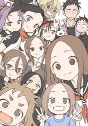  karakai_jouzu_no_(moto)_takagi-san karakai_jouzu_no_takagi-san koi_ni_koisuru_yukari-chan kunoichi_tsubaki_no_mune_no_uchi megane nishikata nishikata_chii seifuku tagme takagi-san tsubaki_(kunoichi_tsubaki_no_mune_no_uchi) yamamoto_souichirou 