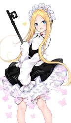  abigail_williams_(fate) abigail_williams_(festival_outfit)_(fate) blonde_hair breasts commentary_request dress fate/grand_order fate_(series) female frills heart holding holding_key key long_hair looking_at_viewer md5_mismatch official_alternate_costume parted_bangs resolution_mismatch simple_background sleeves_past_fingers sleeves_past_wrists small_breasts solo source_larger wangyq white_background white_dress 