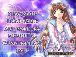  brown_hair castle_fantasia castle_fantasia_3 cd_game cg_game dreamcast game intro long_hair oppai studio_ego yamamoto_kazue 