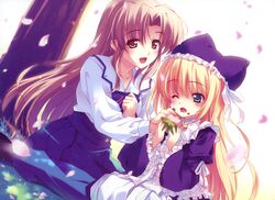  august hozumi_sayaka kusukusu lolita_fashion school_uniform wreathlit_noel yoake_mae_yori_ruriiro_na 