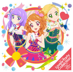  aikatsu! disc_cover dress hikami_sumire oozora_akari shinjou_hinaki 