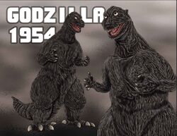  daikaiju dinosaur giant_monster godzilla godzilla_(series) kaiju kaijuu monster mutant number numbers toho_(film_company) 