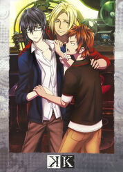  fushimi_saruhiko k kamamoto_rikio male megane tagme yata_misaki 