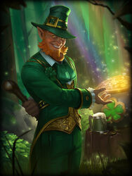  beard gold leprechaun loki_(smite) rainbow smite st_patrick&#039;s_day 