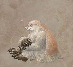  2014 4_claws 4_fingers 4_toes ambiguous_gender anthro arm_on_leg armadillo arms_bent bent_legs biped brown_body brown_claws brown_scales claws crossed_legs dated digital_media_(artwork) digital_painting_(artwork) feet finger_claws fingers full-length_portrait fur glistening glistening_claws green_eyes hand_on_hand hand_on_own_hand hands_together heart_symbol hugging_legs knees_pulled_up leg_over_thigh light_theme long_claws mammal merkatch multicolored_body multicolored_scales nude pink_fairy_armadillo portrait scales short_tail side_view signature simple_background sitting smile snout solo tail tan_background tan_body tan_nose tan_scales tan_tail textured_background thick_fur toe_claws toes touching_hand touching_own_hand two_tone_body two_tone_scales white_body white_fur xenarthran year 