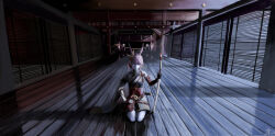  animal_ears armor chinese_commentary closed_mouth commentary_request female fox_ears full_body hair_ornament highres holding holding_sword holding_weapon honkai_(series) honkai_impact_3rd indoors japanese_armor japanese_clothes katana kimono looking_at_viewer night pink_hair purple_eyes seiza sitting solo sword temple ttt_(5274293) weapon white_kimono wooden_floor yae_sakura yae_sakura_(flame_sakitama) 