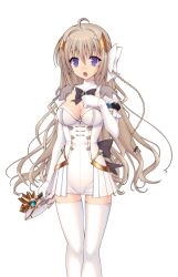  :o ahoge blue_eyes blush bow braid breasts brown_hair cleavage dress elbow_gloves female game_asset genseishinki_sacred_virth gloves hair_ornament hand_on_own_chest holding jewelry large_breasts large_variant_set long_hair looking_at_viewer magical_girl non-web_source official_art open_mouth pleated_skirt purple_eyes sacred_claire self-datamine short_dress simple_background skirt solo standing surprised tachi-e thighhighs tierna_aeride_throne transparent_background variant_set white_gloves white_thighhighs wide-eyed yuugure_pairo zettai_ryouiki 