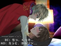  2boys beaconcream blush comic gay headset in_bed jacket minecraft_youtubers nightd ruri_chan0405 yaoi ytmci 