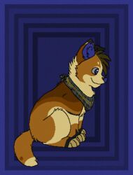  2011 aliasing ambiguous_gender black_body black_fur blue_(sebdoggo) blue_background blue_eyes blue_inner_ear blue_nose brown_body brown_fur canid canine canis digital_drawing_(artwork) digital_media_(artwork) digitigrade domestic_dog feral flat_colors full-length_portrait fur grey_sclera head_tuft herding_dog inner_ear_fluff kerchief low_res mammal microsoft_paint_(artwork) mixed_breed neckerchief one_ear_up pastoral_dog pattern_kerchief pattern_neckerchief paws plaid_kerchief plaid_neckerchief portrait sebdoggo side_view simple_background sitting smile snout solo tail tan_body tan_fur tuft welsh_corgi 