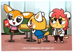  aggretsuko ailurid alexander_(mila.moraes) alternate_form alternate_universe antelope anthro beverage bodily_fluids bovid break_room cellphone clothing coffee coffee_cup container cup ear_piercing electronics eyebrows felid female freckles fur gauged_ear gazelle group hair hoodie horn jacket jaguar legwear male mammal mila.moraes office office_clothing orange_body orange_fur pantherine pantyhose phone piercing red_hair red_panda retsuko sanrio smartphone sparkles sparkling_eyes sweat sweatdrop sweating_profusely thick_eyebrows thomson&#039;s_gazelle topwear true_antelope tsunoda_(aggretsuko) white_body white_fur wide_eyed workplace yellow_body yellow_fur 