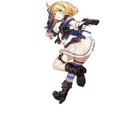  ahoge american_flag_neckwear asymmetrical_legwear blonde_hair blue_eyes blush boots breasts chestnut_mouth dual_wielding female full_body girls&#039;_frontline gloves gun hairband handgun high_heel_boots high_heels highres holding holding_gun holding_weapon jacket large_breasts looking_at_viewer m1911 m1911_(girls&#039;_frontline) m1911_(mod3)_(girls&#039;_frontline) necktie official_art pleated_skirt revision shoe_soles short_hair skirt solo spirtie thighhighs third-party_source transparent_background trigger_discipline uneven_legwear weapon 