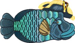  7:4 absurd_res alpha_channel ambiguous_gender bicorne blue_body blue_sclera body_pattern clothing digital_media_(artwork) feral fin fish france french glistening glistening_clothing glistening_hat glistening_headgear glistening_headwear gold_(metal) gold_jewelry hat headgear headwear hi_res jewelry lips looking_back male_(lore) marine napoleon_bonaparte orange_eyes orange_fin pixel_(artwork) pixelated scales schreckengast side_profile side_view simple_background solo tail tail_fin thick_lips transparent_background upscale 