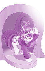  clenched_teeth clothing cutie_mark dstears equid equine eyewear female feral friendship_is_magic glasses hair hasbro hi_res horn mammal moondancer_(mlp) my_little_pony mythological_creature mythological_equine mythology one_eye_closed pink_hair quadruped shielding_eyes solo sweater teeth topwear turtleneck unicorn 