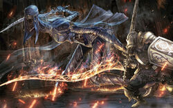  armor dark_souls fire popobobo sword tagme_(character) weapon 