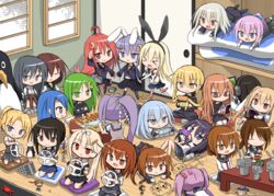  &gt;_&lt; 2_fuel_4_ammo_11_steel 6+girls :d ahoge akatsuki_(kancolle) animal_ears asashio_(kancolle) bird black_hair black_thighhighs blonde_hair blue_eyes board_game book brown_eyes brown_hair cartridge cha_(kancolle) chibi chick closed_eyes closet commentary_request computer controller crab crescent crescent_hair_ornament dagger failure_penguin fatal_fury fingerless_gloves folded_ponytail fubuki_(kancolle) fumizuki_(kancolle) futon game_console game_controller glass glasses gloves green_eyes green_hair grey_hair hair_bobbles hair_ornament hair_ribbon hairclip handheld_game_console hat hatsuharu_(kancolle) hatsuyuki_(kancolle) headphones headset hibiki_(kancolle) highres hiyoko_(kancolle) holding_hands ikazuchi_(kancolle) inazuma_(kancolle) kantai_collection kemonomimi_mode kikuzuki_(kancolle) kneeling knife laptop light_purple_hair long_hair low_twintails lying maikaze_(kancolle) majokko_(kancolle) manga_(object) midori_(kancolle) mini_person minigirl mochizuki_(kancolle) multiple_girls murasame_(kancolle) mutsuki_(kancolle) nagatsuki_(kancolle) no_headwear oerba_yun_fang on_back open_mouth orange_eyes orange_hair penguin pink_eyes pink_hair playing playstation_portable ponytail prehensile_hair purple_hair rabbit_ears reading red_eyes red_hair rensouhou-chan ribbon running samidare_(kancolle) satsuki_(kancolle) sazanami_(kancolle) school_uniform scribble serafuku shimakaze_(kancolle) shiranui_(kancolle) shiranui_mai shirayuki_(kancolle) short_hair sitting sitting_on_object skirt sleeping sleeping_upright slug smile socks steering_wheel striped_clothes striped_thighhighs table teapot thighhighs twintails unworn_hat unworn_headwear uzuki_(kancolle) wariza weapon white_legwear wii wii_racing_wheel window xd yamato_tachibana yayoi_(kancolle) yellow_eyes yuudachi_(kancolle) yuudachi_kai_ni_(kancolle) |_| 