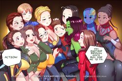  11girls 1boy 2019 2d 6+girls age_difference alien alien_girl all_fours alpha_male alternate_version_available ant-man_(series) arm_grab army_uniform ass aunt_and_nephew avengers avengers:_endgame bed behind_the_scenes big_ass big_breasts black_eyes black_hair black_panther_(series) black_widow_(marvel) blonde_hair blue_body blue_eyes blush bodysuit bokuman breasts brown_eyes brown_hair bulge cameltoe captain_america_(series) captain_marvel carol_danvers cleavage curvy dark-skinned_female dark_skin dialogue director domination drooling embarrassed english english_text eyes facial_tattoo female female_focus femdom gamora gangbang ginger ginger_hair glasses green-skinned_female green_eyes green_skin group guardians_of_the_galaxy hair hand_on_head happy harem head_grab holding hope_van_dyne human humanoid imminent_gangbang imminent_sex incest interracial interspecies iron_man_(series) large_ass large_breasts licking_lips light-skinned_female light-skinned_male light_skin lips lipstick looking_at_another malesub mantis_(marvel) marvel marvel_cinematic_universe mature mature_female may_parker milf military military_uniform multiple_girls natasha_romanoff nebula_(marvel) nipple_bulge older_female older_woman_and_younger_boy open_eyes open_mouth peggy_carter pepper_potts peter_parker ponytail princess purple_hair red_hair red_lipstick rescue_(marvel) reverse_gangbang royalty saliva scarlet_witch shiny_clothes shiny_hair shiny_skin short_hair shuri_(marvel) shy simple_background smile sole_male speech_bubble spider-man spider-man_(series) stepsister straight straight_hair submissive surrounded tattoo teeth teeth_clenched text tongue tongue_out unmasked wanda_maximoff wasp_(marvel) young younger_male zehoberei 