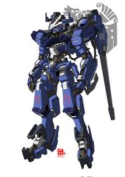  dated english_commentary gundam gundam_tekketsu_no_orphans highres looking_ahead mecha mobile_suit no_humans open_hands original pravin_rao_santheran robot science_fiction solo v-fin variant_set white_background 