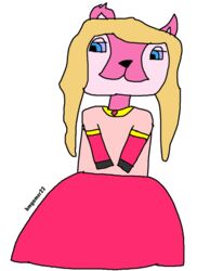  anthro bliss_hagan blonde_hair blue bmgamer22 body clothing deer dress eyes female gown hair hi_res hooves ixi jumpstart_games mammal neopet_(species) neopets pink princess purple_sclera royalty solo 