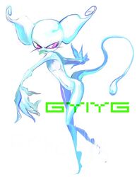  alien blue_body blue_skin earthbound_(series) female giygas morphine_(artist) nintendo not_furry rule_63 solo text 