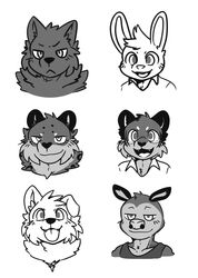  absurd_res american_opossum anthro canid canine canis clothing collar dev_(i_think_i_like_you) domestic_dog expressions facial_piercing felid fur group hair hi_res i_think_i_like_you lagomorph leon_(i_think_i_like_you) leporid male mammal markings marsupial monochrome multicolored_body multicolored_fur nose_piercing open_mouth pantherine piercing rabbit ray_(i_think_i_like_you) red_(i_think_i_like_you) saku1saya shirt sky_(i_think_i_like_you) smile snow_leopard spots spotted_body spotted_fur tank_top teeth tiger topwear two_tone_body two_tone_fur wolf zeb_(i_think_i_like_you) 