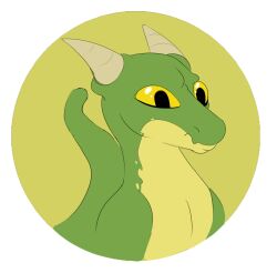  alpha_channel dragon feral green_body green_skin horn male mythological_creature mythological_scalie mythology portrait scalie simple_background sneer solo tail villegreen yellow_eyes 