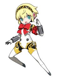  :o aegis_(persona) android blonde_hair blue_eyes female highres joints official_art open_mouth oribe_hanako persona persona_3 persona_q2:_new_cinema_labyrinth persona_q_(series) red_ribbon ribbon robot_joints solo source_request 