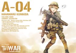  adaptive_combat_rifle assault_rifle axe boots brown_hair commentary_request elbow_pads eotech female gloves grenade_launcher gun handgun hat heckler_&amp;_koch highres hiroki_ree holding holding_gun holding_weapon holster holstered knee_pads kunikida_hanamaru laser_sight long_hair looking_at_viewer love_live! love_live!_sunshine!! magazine_(weapon) military military_hat open_mouth remington_arms rifle smith_&amp;_wesson solo standing thigh_holster trigger_discipline vertical_foregrip weapon wrench xm25_cdte yellow_eyes zura_(phrase) 