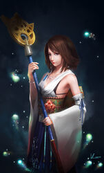  bra cleavage final_fantasy final_fantasy_x vafar7 weapon yuna 