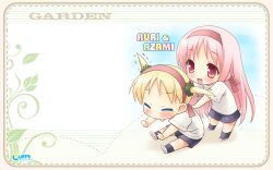  chibi cuffs garden himemiya_ruri kanekiyo_miwa lolita_fashion suzumura_azami wallpaper 