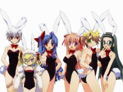  ayakawa_hinako bunnygirl goshuushou-sama_ninomiya-kun houjou_reika kirishima_shinobu okushiro_irori tsukimura_mayu white 