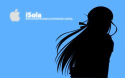  blue ipod polychromatic shihou_matsuri silhouette sola 