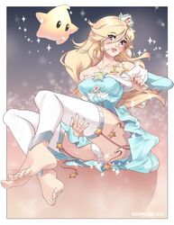  barefoot blonde_hair feet female hizzacked panties rosetta_(mario) solo super_mario_bros. super_mario_galaxy toes 