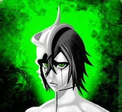  arrancar bleach bluedemon13 green green_eyes ulquiorra_cifer 