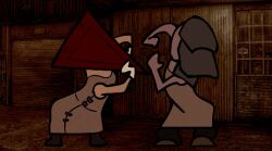  animated butcher_(silent_hill) dance funny pyramid_head silent_hill tagme 