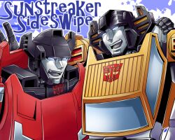  2boys brothers commentary_request daraku0506 multiple_boys siblings sideswipe sunstreaker transformers transformers:_generation_1 