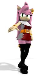  2014 3d_(artwork) amy_rose anthro digital_media_(artwork) eulipotyphlan female green_eyes hedgehog looking_at_viewer mammal renee-moonveil sega simple_background solo sonic_the_hedgehog_(series) white_background 